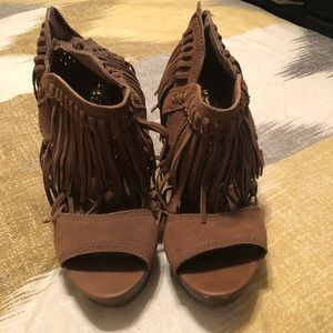 Naughty Monkey fringe wedge